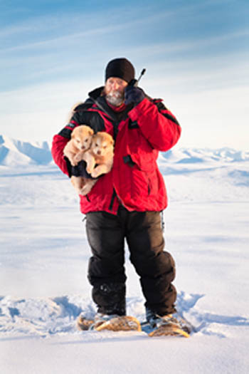 Joe using Iridium satellite phone